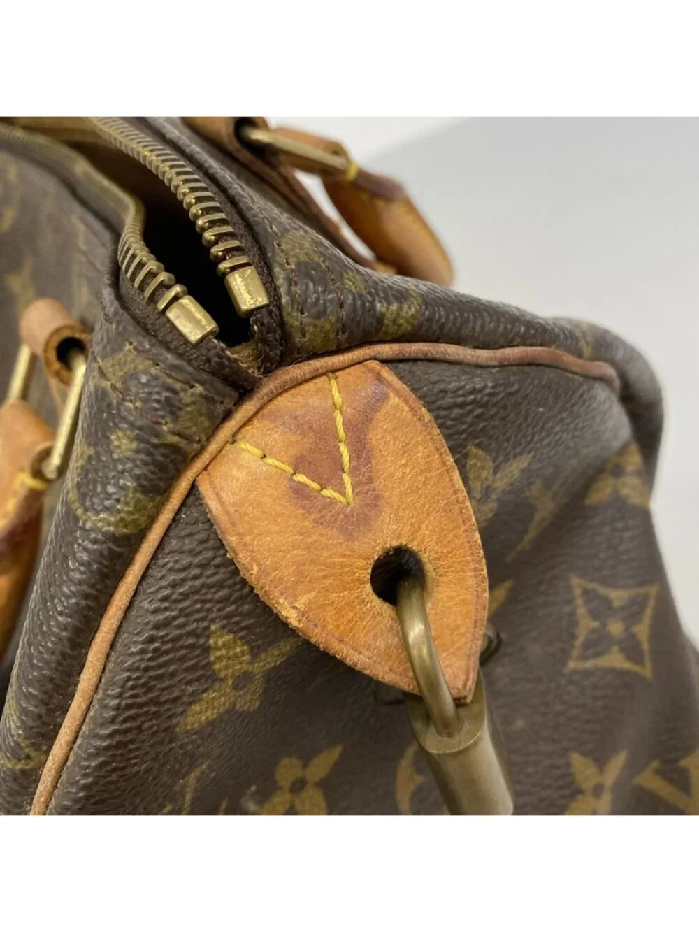 Louis Vuitton Monogram Speedy 25 Brown Handbag